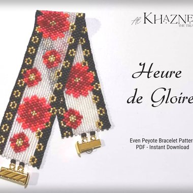 EVEN Peyote Bracelet pattern "HEURE de GLOIRE"