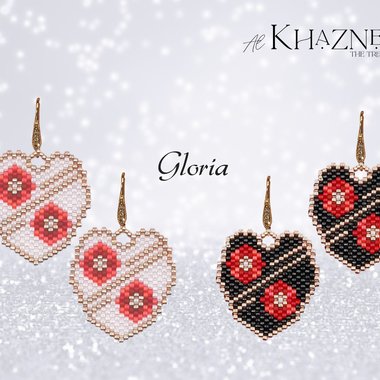BRICK STITCH Earrings "GLORIA"