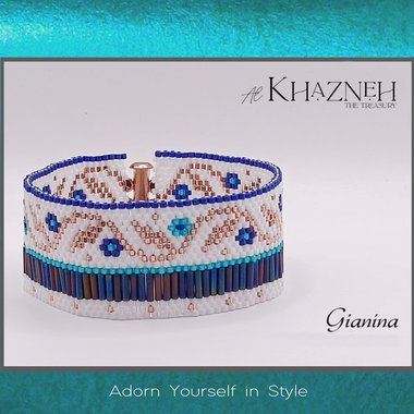 EVEN Peyote Bracelet Pattern "GIANINA"